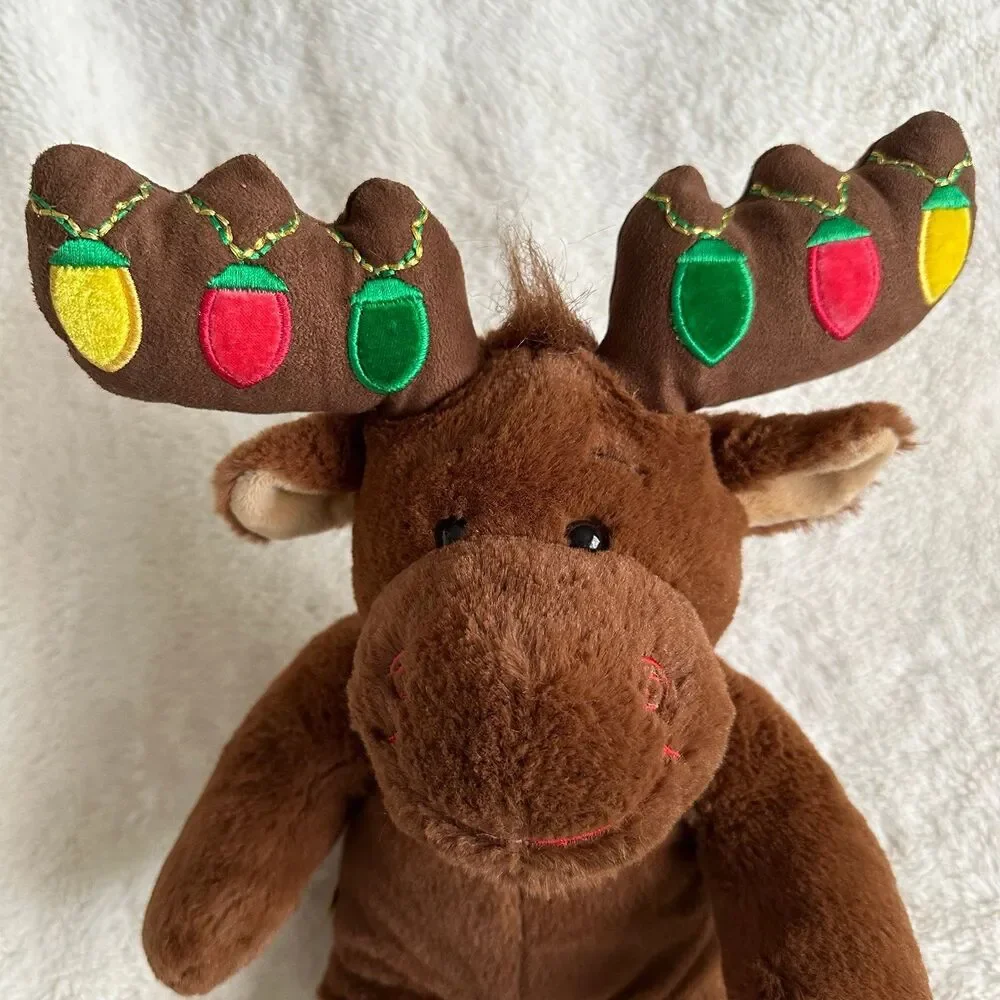 Build A Bear Hal The Moose Reindeer Plush Light Antlers 16” Christmas Stuffed